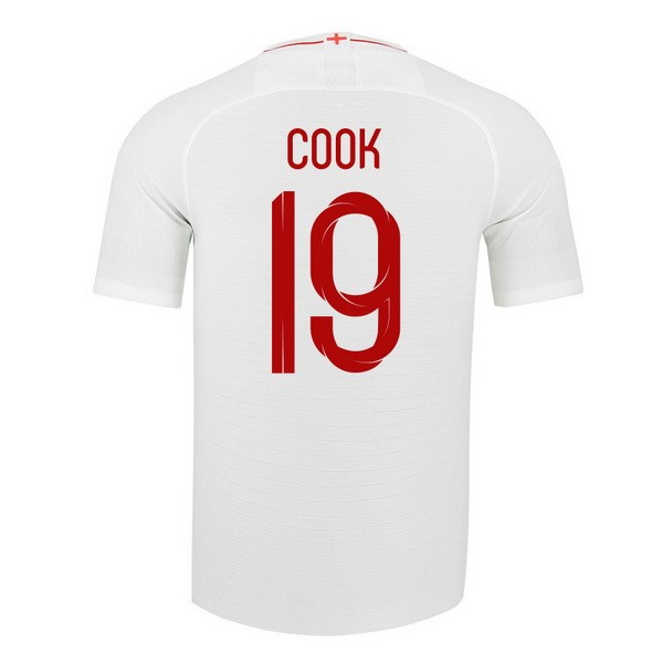 Camiseta Inglaterra 1ª Cook 2018 Blanco